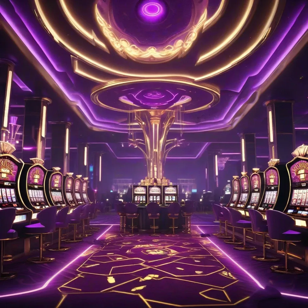 Neon Casino Lobby